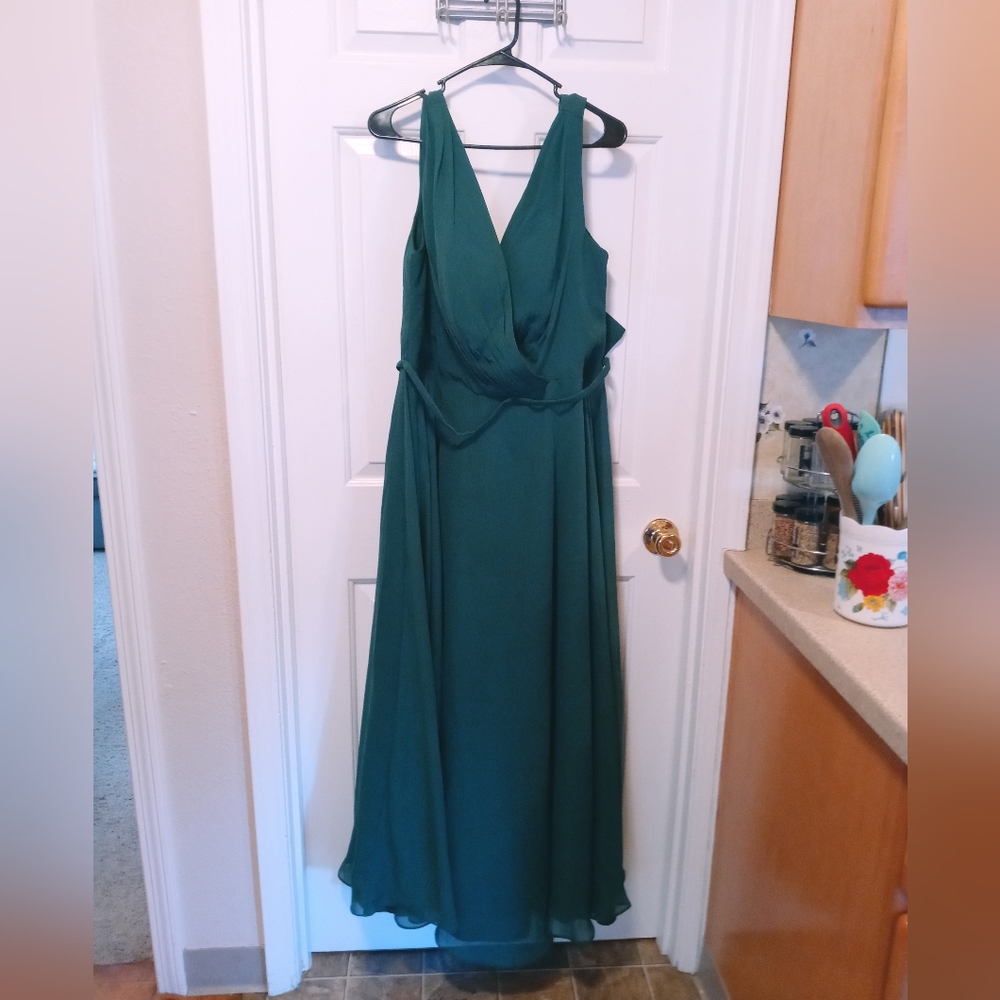 Dark Green Bridesmaid's Dress